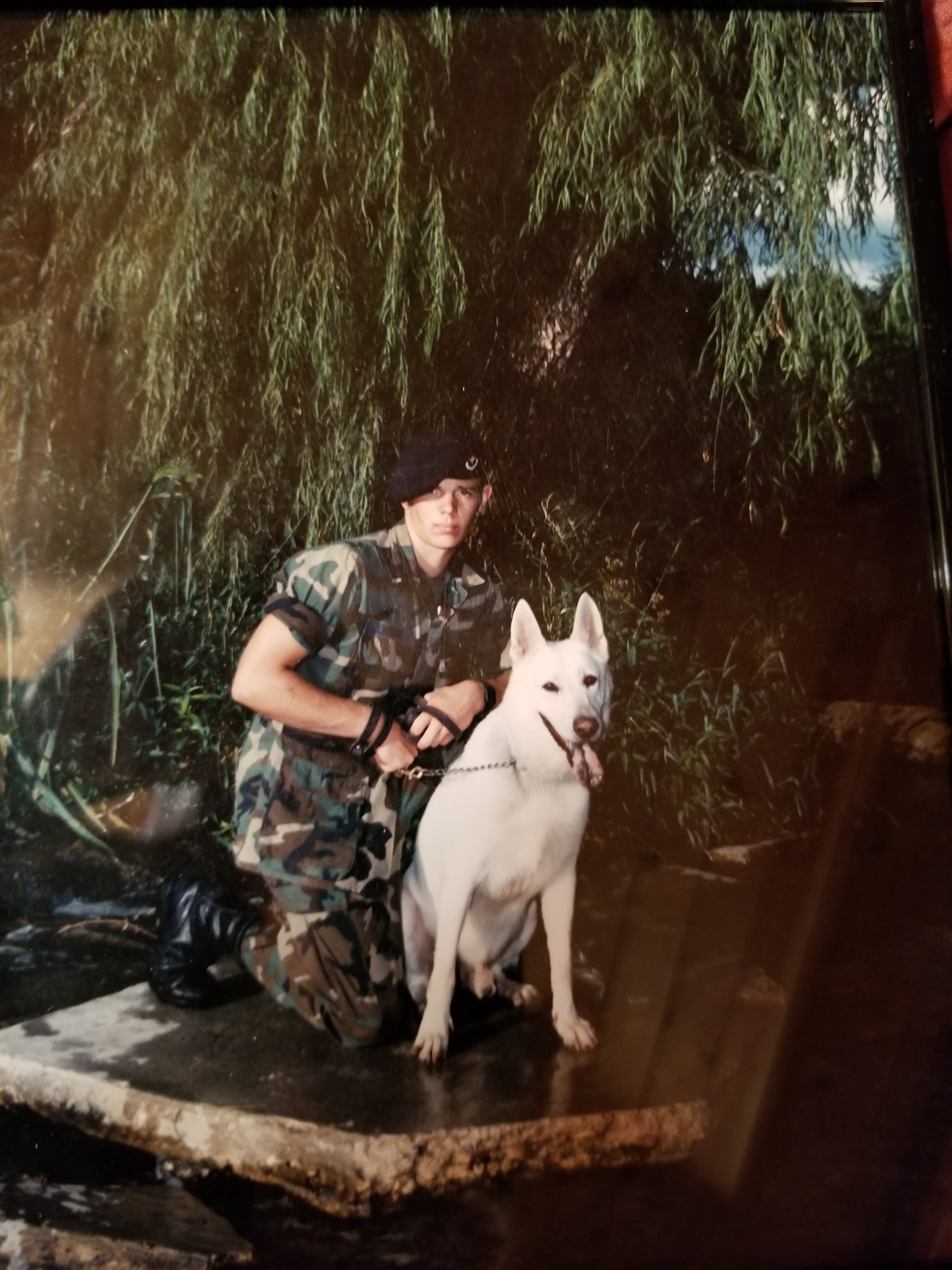 Retiree with K9
