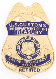 U.S. Customs Service Badge
